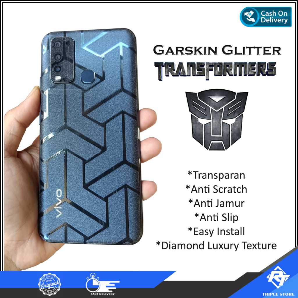 Garskin Glitter Transformer ป้องกันเชื้อรา Vivo Y400 Y04 Y29 IQOO Z9 Z9x Z7 Z7x X100 Pro Y100 Vivo Y