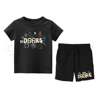 Roblox DOORS เสื้อยืด พรีเมี่ยม สําหรับเด็ก