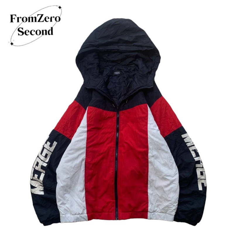 Unisex Vintage Colorblock Jacket Ragout Windbreaker