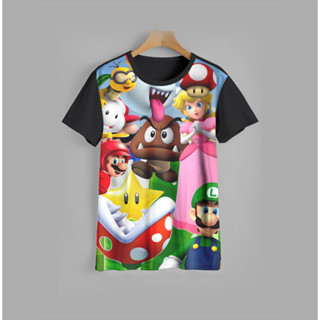 เสื้อยืด พิมพ์ลาย Super Mario-15 Super Mario-15 สําหรับเด็กผู้หญิง และผู้ชาย