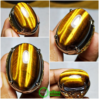 แหวนตาเสือธรรมชาติ TIGER EYE Listing SEPA Original JUMBO