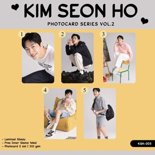 โฟโต้การ์ด KIM SEON HO เคลือบเงา ด้านหน้า 2 ด้าน