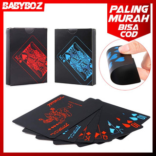 BABYBOZ - DEDOMON Kartu Remi Plastik Anti Air Waterproof poker plastic cards