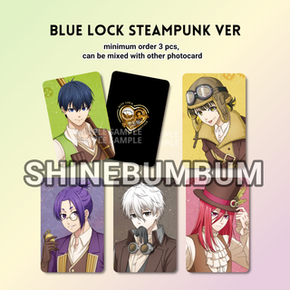 โฟโต้การ์ด อะนิเมะ Blue Lock Steampunk Ver (2 ด้าน)