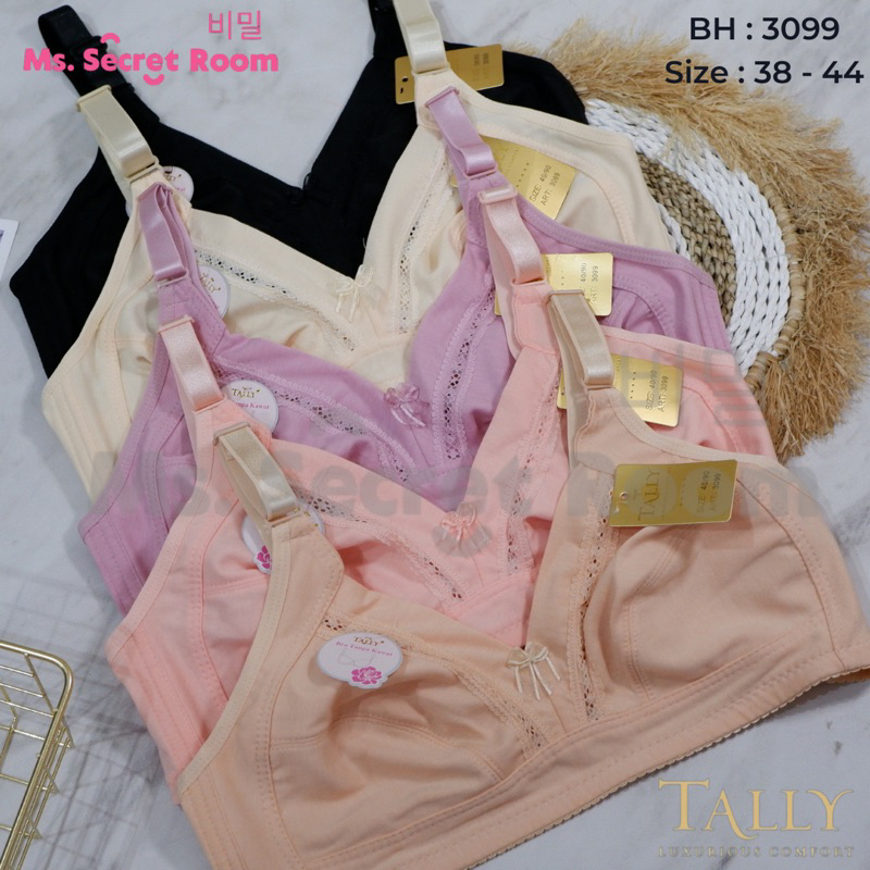 KATUN SALLY BRA BH JUMBO 3099 I CUP DI FULL CUP I ไร้สายโฟม I ขนาด 38 - 44 I HOOK 3 I FINE COTTON MA