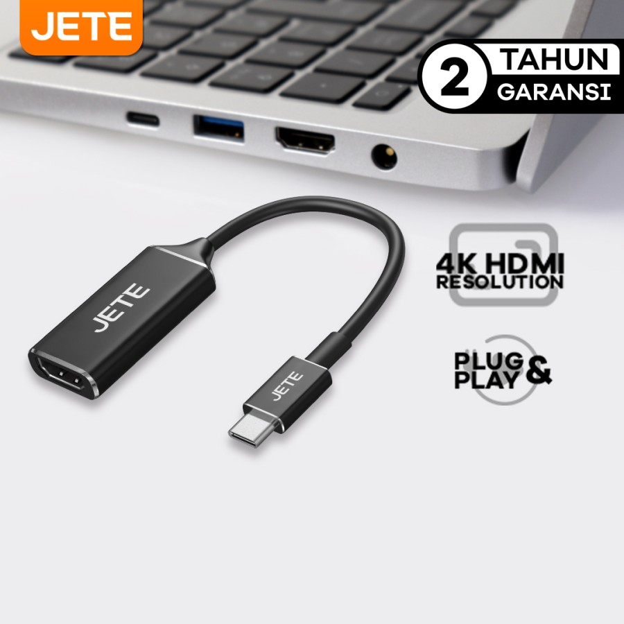 JETE X6 Converter USB Type C เป็น HDMI Female 4K Ultra HD