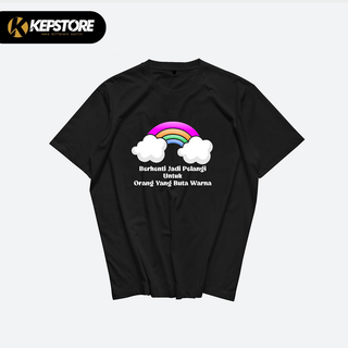 เสื้อยืดผ้าฝ้าย พิมพ์ลาย Stop Being Rainbow Blind People Combed 24s สีรุ้ง สําหรับผู้ชาย และผู้หญิง