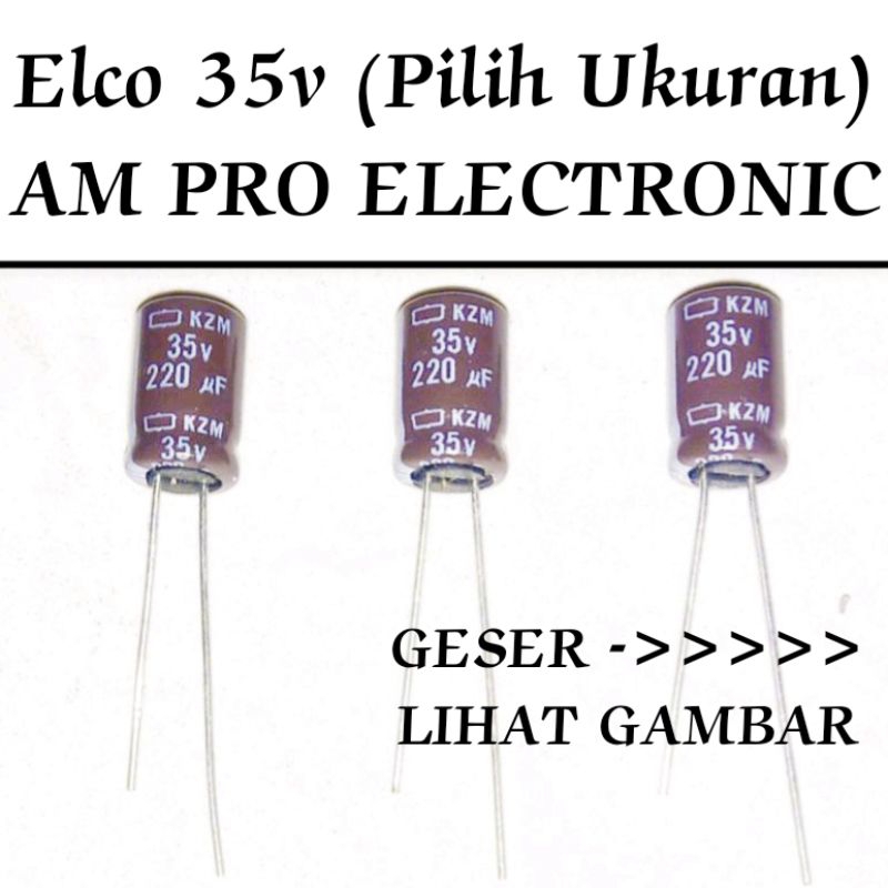 Elco 35v 10uf - 220uf Elko 22uf 33uf 47uf 100uf 120uf 150uf 180uf