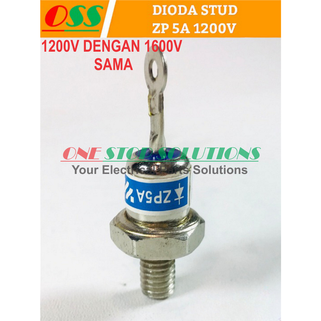 STUD DIODE ZP 5A ZP5A 1200V 1600V ลูกศรต่ํา