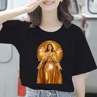 เสื้อยืดแขนสั้น พิมพ์ลาย Mary Christian Catholic Jumbo ขนาดใหญ่ สําหรับผู้ชาย และผู้หญิง