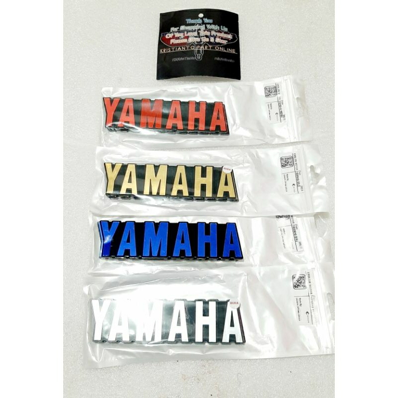 2 pcs 3D โลโก้สัญลักษณ์นูน tengki จูนส้อมกล่องแบตเตอรี่กล่องyamaha rx king rx king rxk rxs