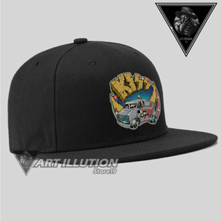 หมวกแก๊ป คุณภาพดี ลายโลโก้ KISS - SNAPBACK DISTRO SB001 สําหรับผู้ชาย