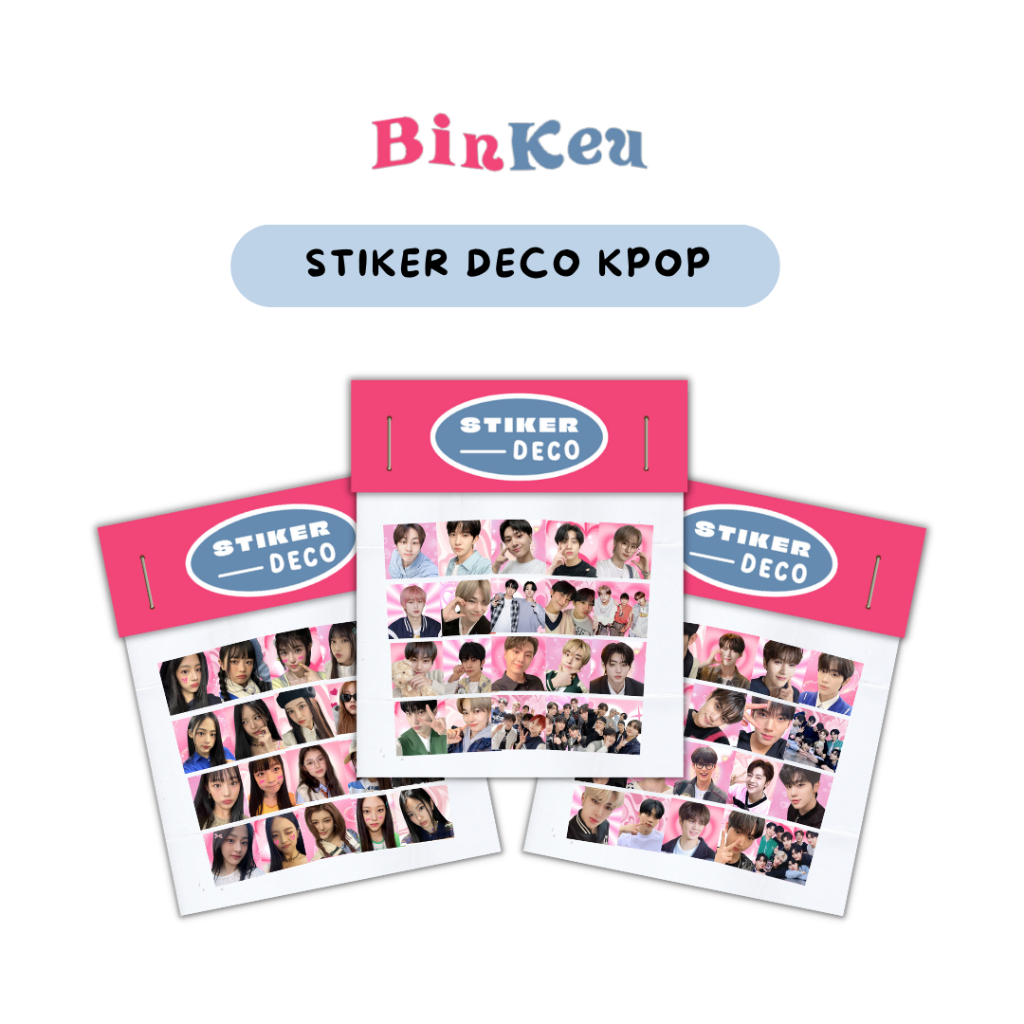 สติ๊กเกอร์ KPOP Deco / Enhypen, Aespa, Newjeans, NCT Dream, NCT 127, ZB1, Treasure, BTS, Stray Kids,