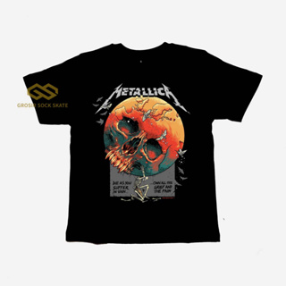 เสื้อยืด พิมพ์ลาย BAND METALLICA Music สําหรับเด็ก อายุ 1-12 ปี