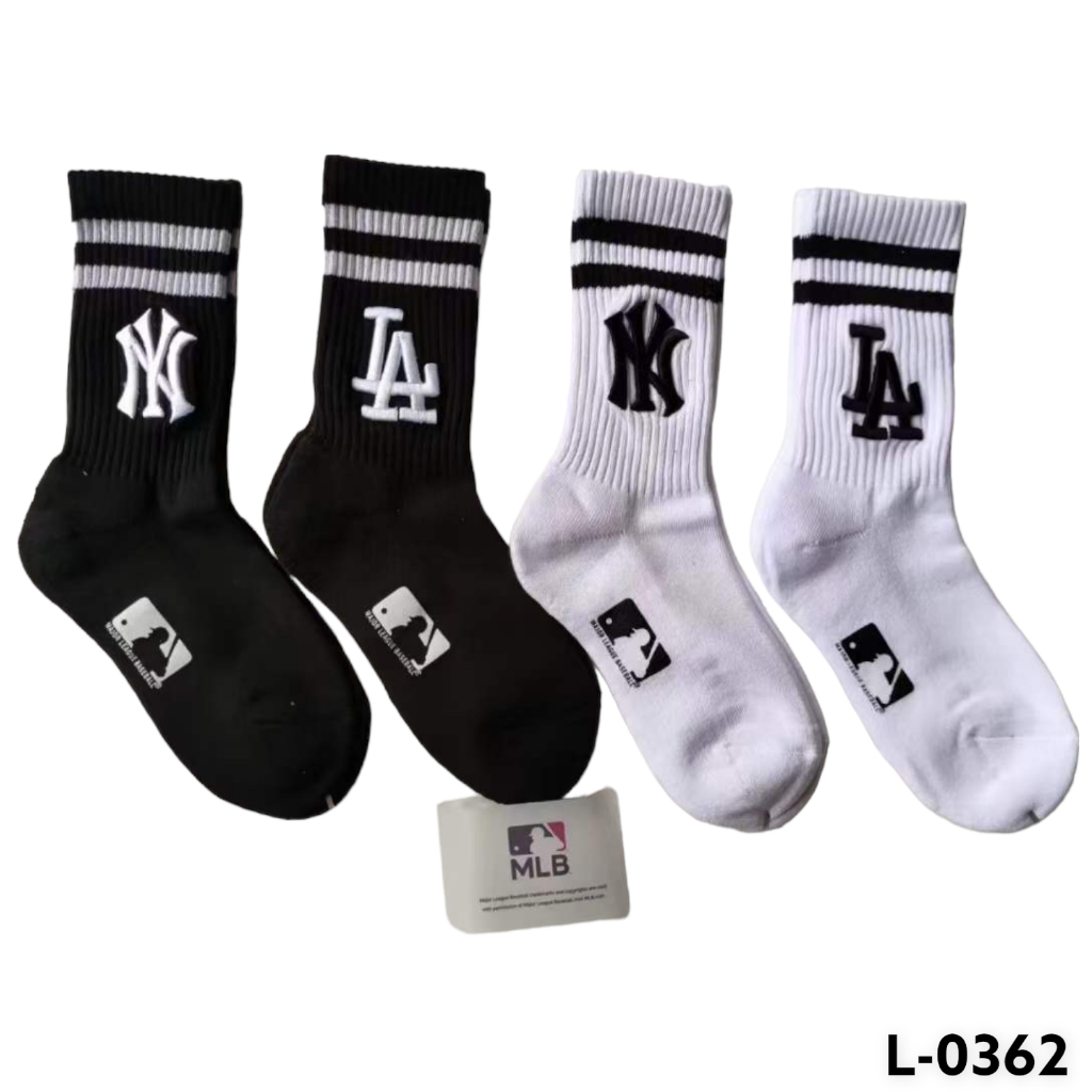 L-0362 High Sock MLB Strip Socks