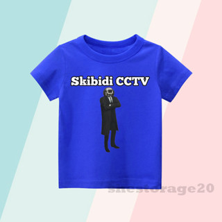 เสื้อยืด พิมพ์ลายตัวละคร SKIBIDI CCTV SKIBIDI สําหรับเด็กผู้ชาย และเด็กผู้หญิง