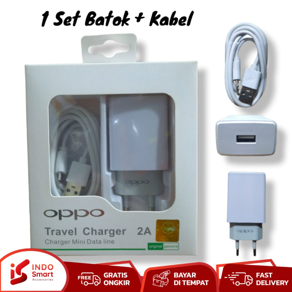 เครื่องชาร์จ Oppo 2A / เครื่องชาร์จเดินทาง OPPO / เครื่องชาร์จโทรศัพท์มือถือชาร์จ USB Micro 2A