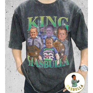 เสื้อยืด พิมพ์ลาย King Hasbulla สไตล์วินเทจ ขนาดใหญ่ สําหรับผู้ชาย และผู้หญิง