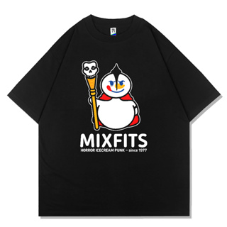 เสื้อยืด พิมพ์ลาย MIXFITS MISFITS MIXUE ICE CREAM | เสื้อยืด พิมพ์ลายวงดนตรี | เสื้อยืด แขนสั้น โลหะ | เสื้อยืด ขนาดใหญ่ | ป้ายแท็ก Merchcons