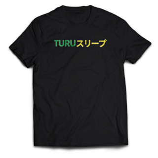 เสื้อยืด พิมพ์ลายอนิเมะ TURU KANJI สไตล์ญี่ปุ่น สําหรับผู้ชาย และผู้หญิง