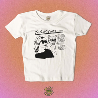 เสื้อครอปท็อป อัลบั้มโปสเตอร์ ลายกราฟิก taylor swift 1989 sonic youth y2k สําหรับเด็ก