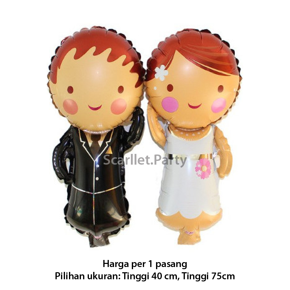 BRIDAL BALLOONS WEDDING DECORATION COUPLE GROOM และ BRIDE WEDDING DECORATION COUPLE LOVE MARRAGE PRO