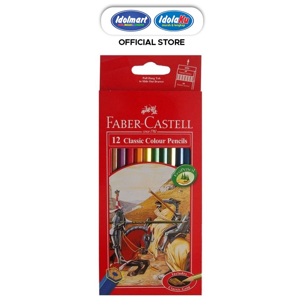 Idolmart Faber Castell Classic ดินสอสี 12 สี - Faber Castell Bogor