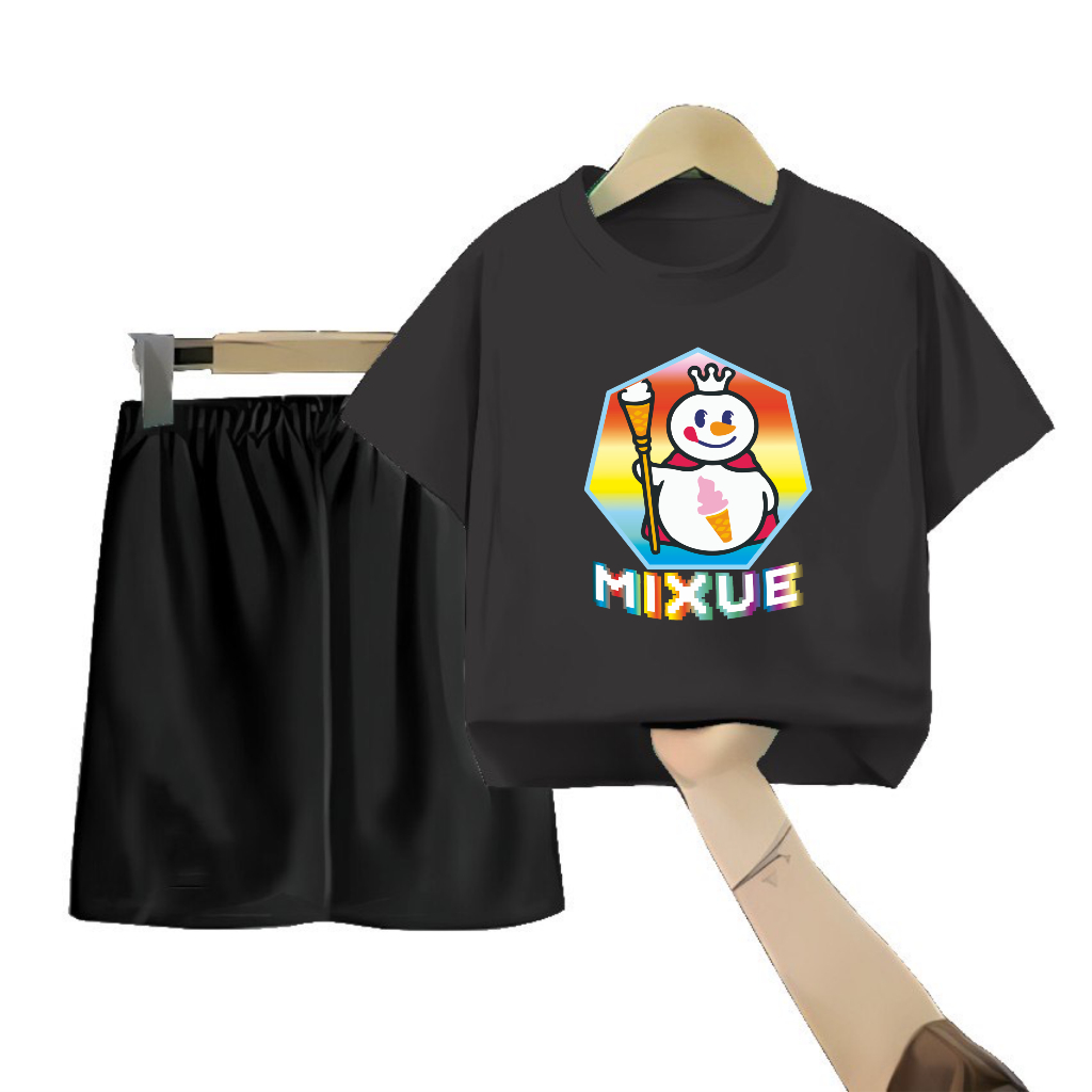 ชุดเสื้อยืดเด็ก Mixue Pelangi XXL-3XL