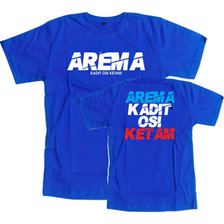 เสื้อยืด ลาย Arema สีฟ้า