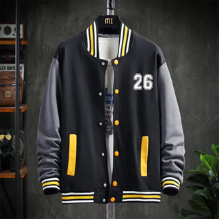 เสื้อแจ็กเก็ต มีฮู้ด ลายโลโก้ 26 VARSITY สไตล์เกาหลี เปลี่ยนชื่อได้ สําหรับเด็กผู้ชาย ผู้หญิง อายุ 1 2 3 4 5 6 7 8 9 10 ปี