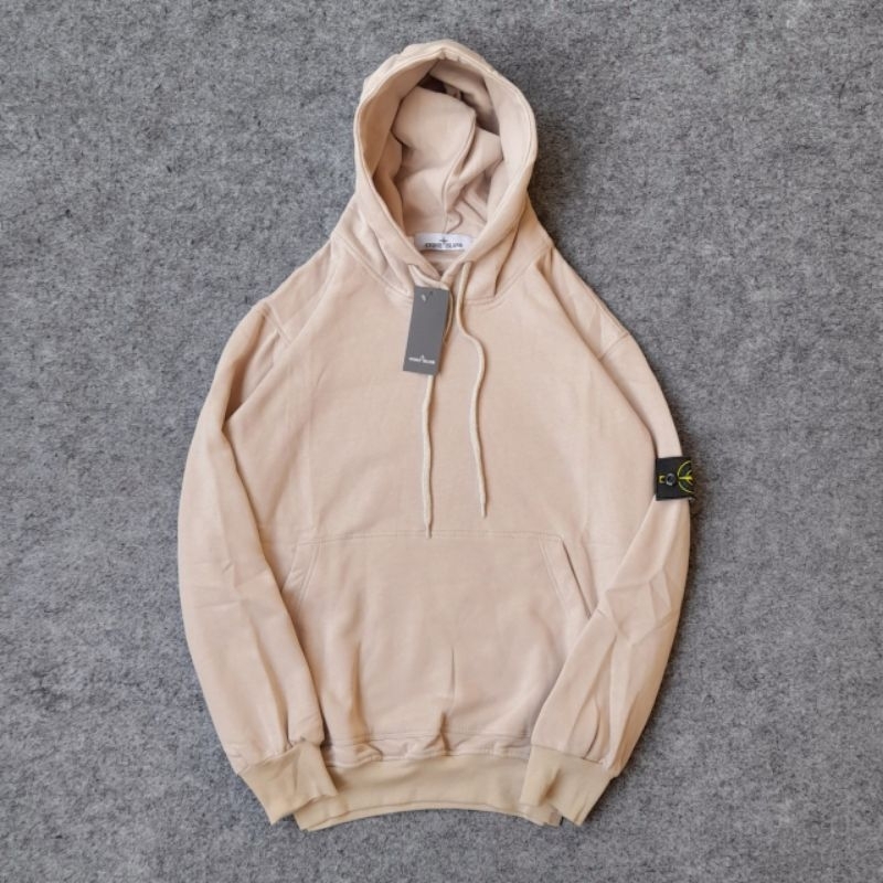 Stone ISLAND PLAIN FULL HOODIE + ป้ายปัก