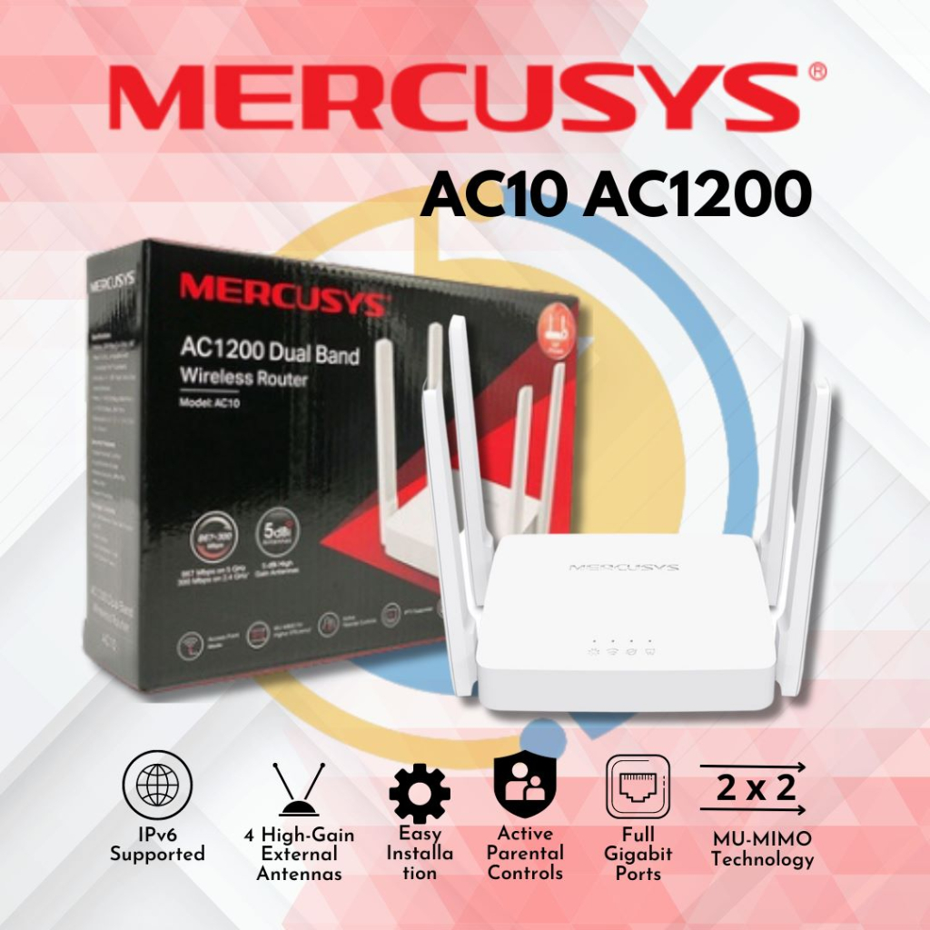Mercusys AC10 เราเตอร์ไร้สาย