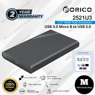 Orico กล่อง HDD แบบพกพา 2.5 นิ้ว SATA3 SSD HDD USB3.0-2521U3