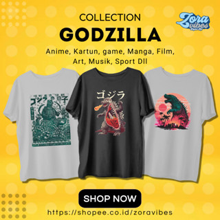 เสื้อยืด ลาย Godzilla KING OF MONSTER JAPAN UNISEX