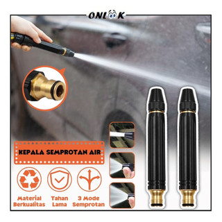 Kepala Semprotan Selang Air Hose Nozzle Water Jet Spray Alat Penyemprot Penyiram Tanaman Taman Steam Mobil Motor Tekanan Tinggi