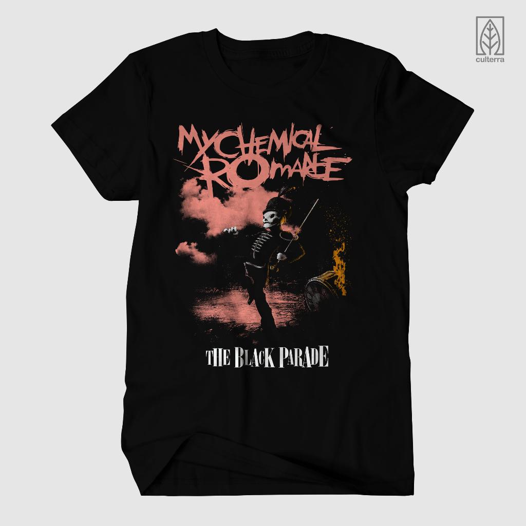 Band KAOS / MCR KAOS / MCR THE BLACK PARADE BAJU / MCR PEACH / ROCK METAL MUSIC BAJU / COLOR VERSION