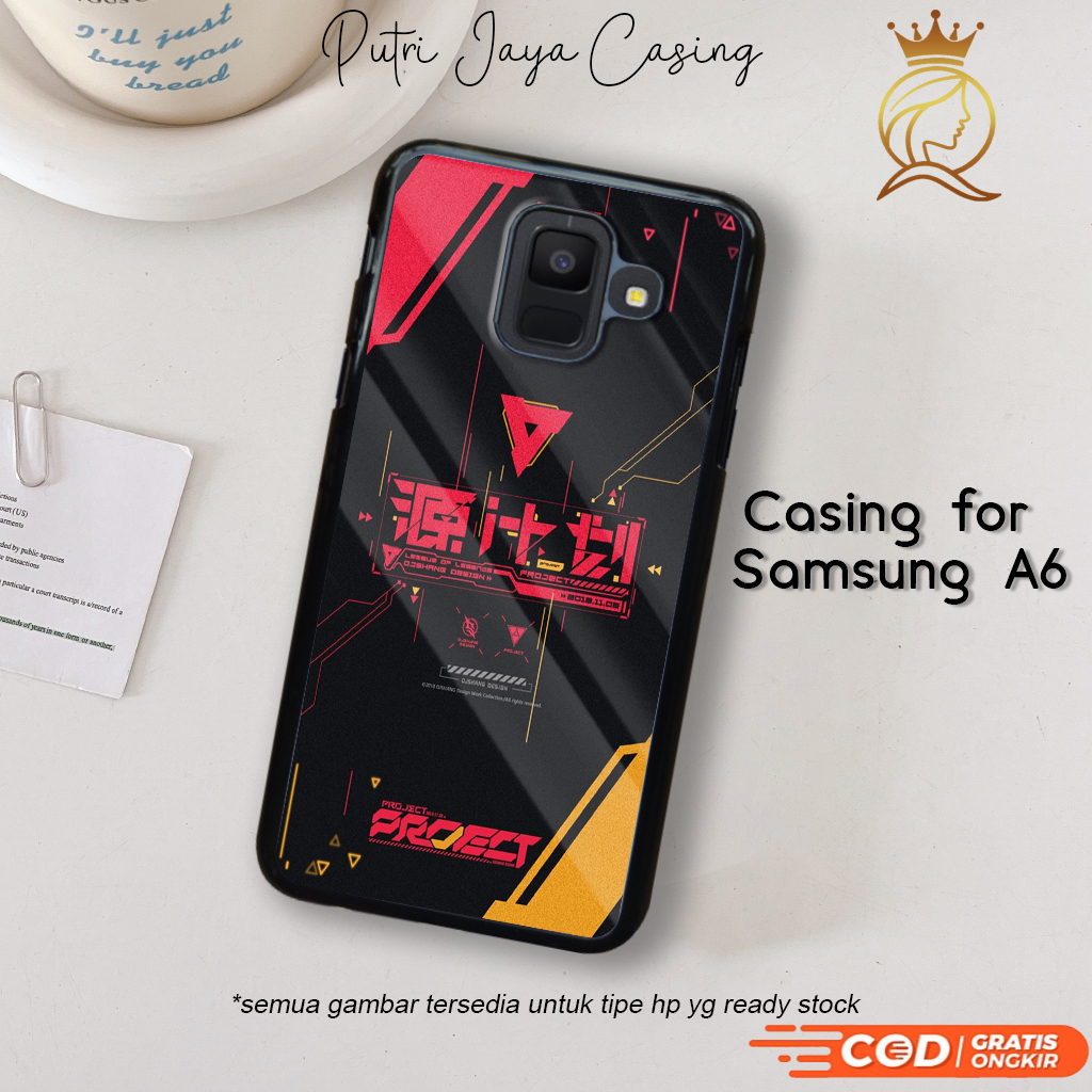 HP Samsung A6 Aesthetic Motif เคสโทรศัพท์ ART 06 ล่าสุดหรูหราน่ารัก Cool Plain Wavy Wave น่ารัก Aest