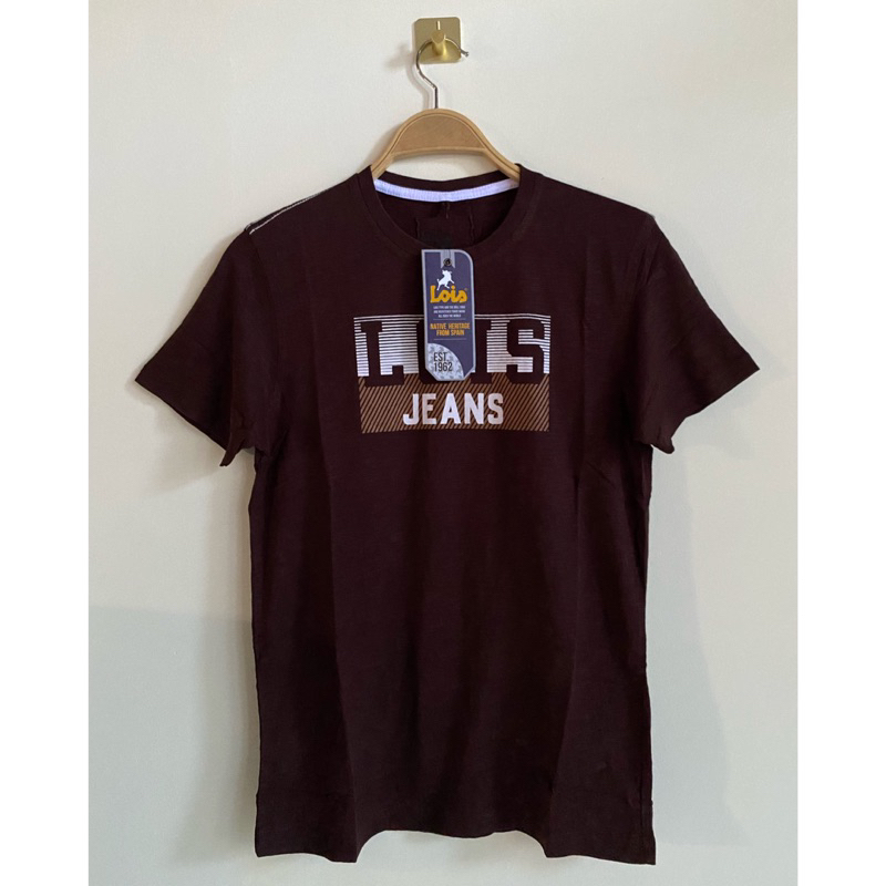 เสื้อยืดต้นฉบับ KSL2044 ลอย - สีน้ําตาลเข้ม