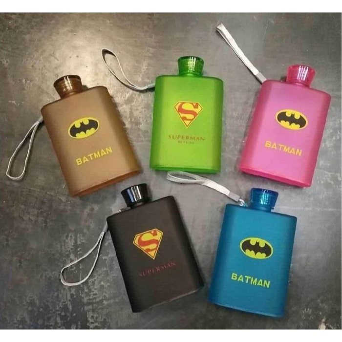 Memo Bottle Superhero Character 380ml / Batman Superman Bottle B07-1