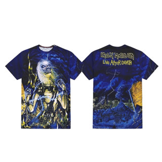 เสื้อยืด ลาย Iron MAIDEN Life after death สําหรับผู้หญิง