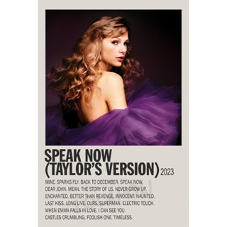 โปสเตอร์ปกอัลบั้ม Speak Now (Taylors Version) - Taylor Swift