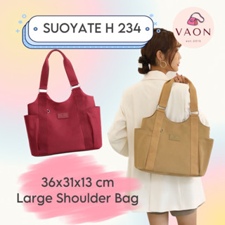 Suoyate H234 กระเป๋าสะพายไหล่ ขนาดใหญ่ สําหรับผู้หญิง