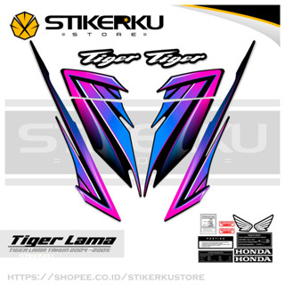 สติกเกอร์ TIGER 2000s OLD TIGER 2000s TIGER 2000s TIGER OLD HONDA TIGER HONDA Stickers POLET TIGER My 10Th