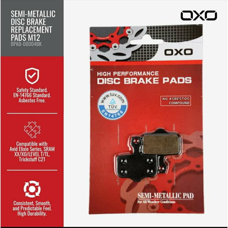 ผ้าเบรค OXO M12 Avidpad ผ้าเบรค OXO M12