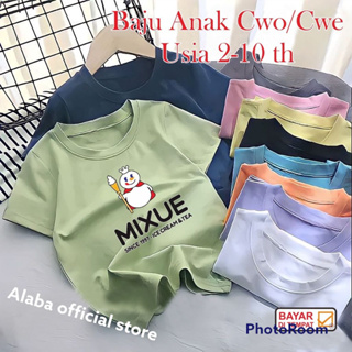 เสื้อยืด ลาย MIXUE DIGITAL SABLON สําหรับเด็กผู้ชาย และเด็กผู้หญิง