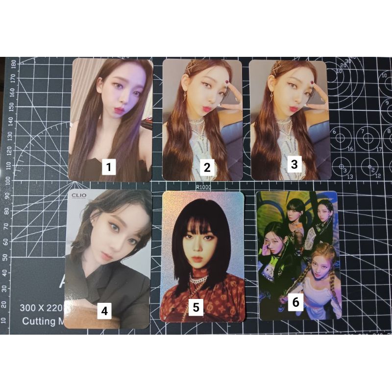 Clio (OFFICIAL) Photocard KARINA WINTER AESPA SMTOWN & Store OFFLINE FANSIGN, SINK DIVE, CLOO ROUND 