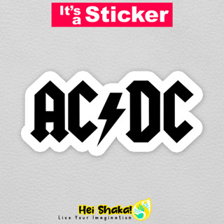 สติกเกอร์ไวนิล กันน้ํา ลายวงดนตรี Acdc