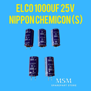 Elco 1000UF 25V NIPPON เคมี (S)