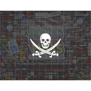 สติกเกอร์ตัด Jolly Roger ขนาด 5 ซม. สําหรับรถจักรยานยนต์ รถยนต์