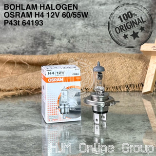 หลอดไฟฮาโลเจน Osram H4 12V 60/55W P43t ของแท้